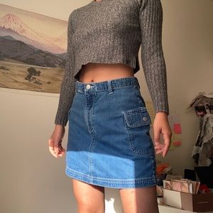 Retro vintage gap denim skirt